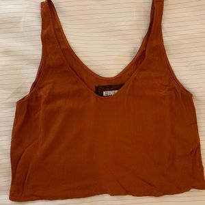 Burnt Orange Reformation Crop Tank Top